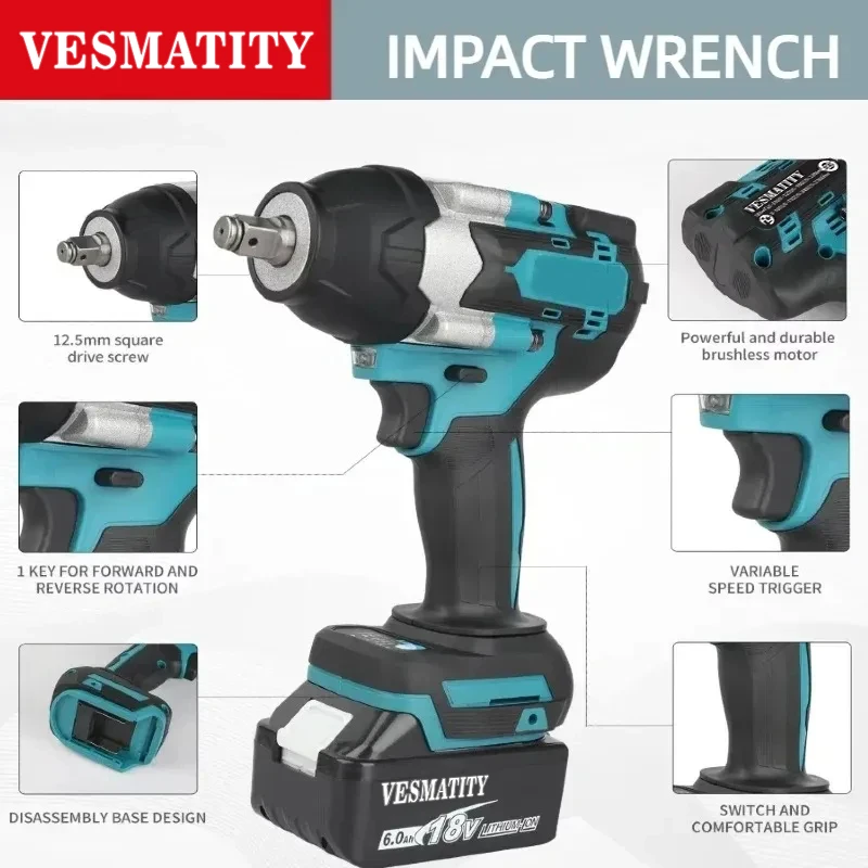 Power Tools Battery Repair - DTW700 Akülü 1000N.m Darbeli Anahtar Fırçasız