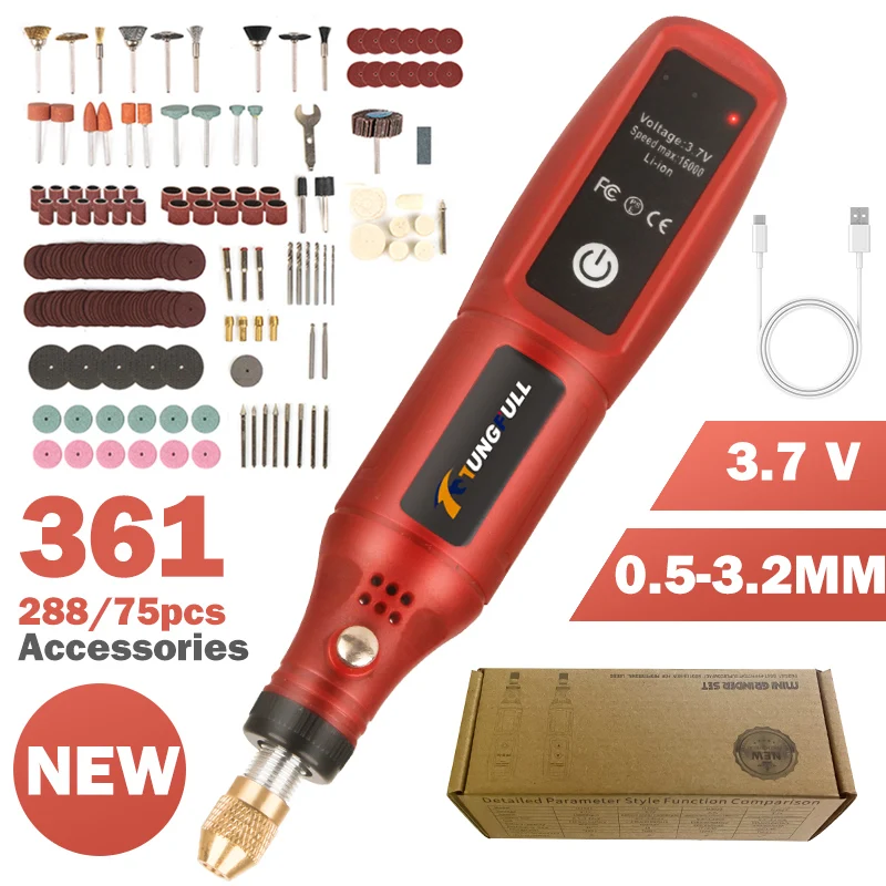 Impact Driver Cordless - USB Şarj Edilebilir Kablosuz Gravür Kalemi