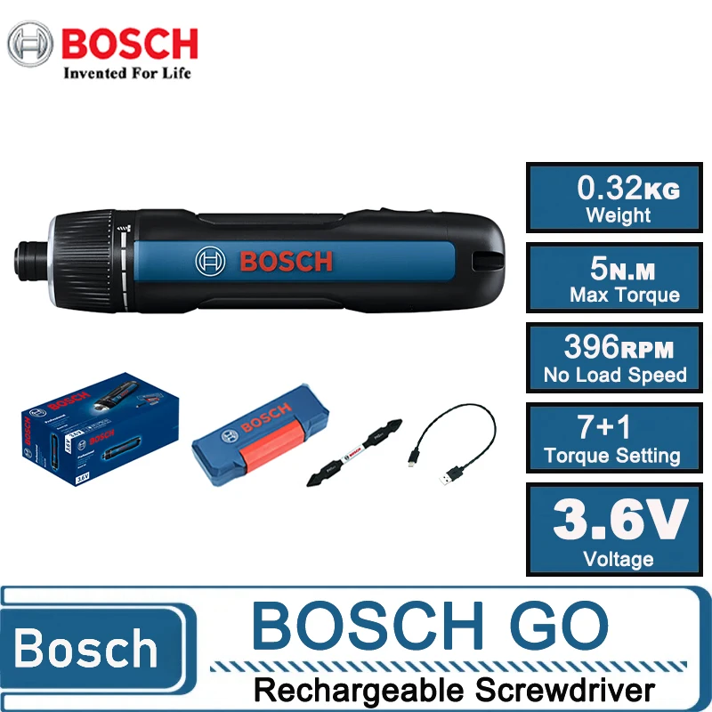 Power Tools Portable - Bosch GO 3 Kablosuz Elektrikli Tornavida,